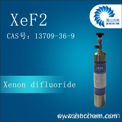 CAS Xenon difluoride: 13709-36-9 XEF2 99.999% 5N ar gyfer ysgythriad lled-ddargludyddion